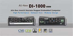 Встраиваемые высокопроизводительные компьютеры серии DI-1000 от компании Cincoze